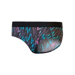 SENSOR MERINO IMPRESS majtki damskie czarne/paski