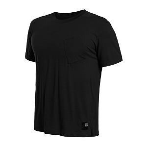 SENSOR MERINO AIR traveller koszulka męska z krótkim rękawem, czarna