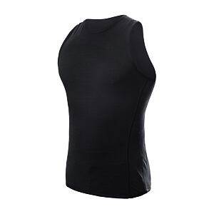 SENSOR MERINO AIR męska koszula bez rękawów czarna