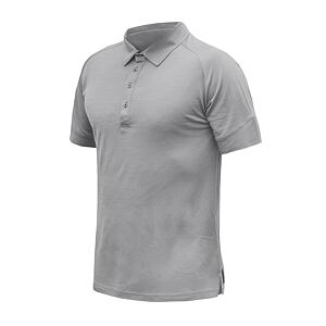 SENSOR MERINO ACTIVE koszulka polo męska z krótkim rękawem szara