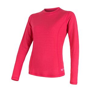 SENSOR MERINO DF damska koszulka DR magenta