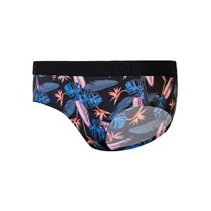 SENSOR MERINO IMPRESS majtki damskie czarne/kwiatowe