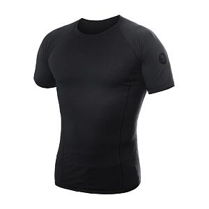 SENSOR MERINO AIR koszulka męska z krótkim rękawem, czarna