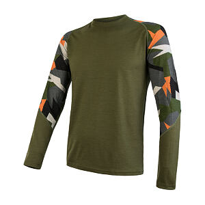 SENSOR MERINO IMPRESS męska koszula DR safari/camo