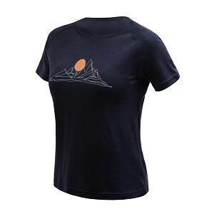 SENSOR MERINO BLEND MOON koszula damska głęboki niebieski