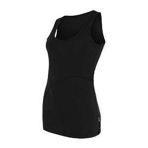 SENSOR MERINO ACTIVE damski top bez rękawów czarny