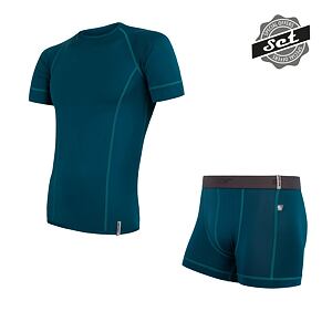 SENSOR SET COOLMAX TECH męska koszula z krótkim rękawem + spodenki