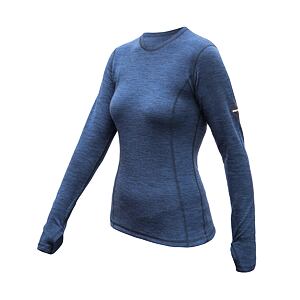 SENSOR MERINO BOLD koszulka damska z długim rękawem cool blue