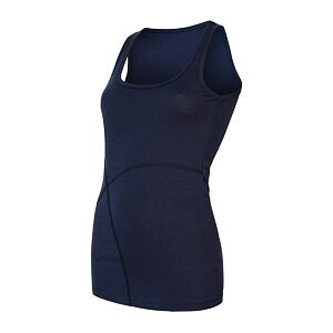 SENSOR MERINO ACTIVE damski top na ramiączkach głęboki błękit