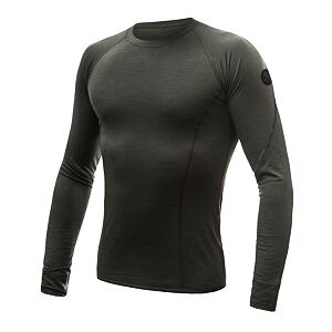 SENSOR MERINO AIR męska koszulka z długim rękawem oliwkowo-zielona
