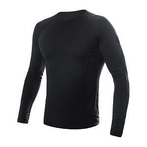 SENSOR MERINO AIR męska koszulka z długim rękawem czarna