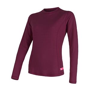 SENSOR MERINO DF damska koszula DR lilla