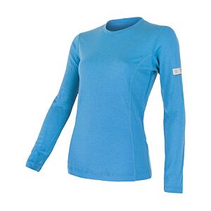 SENSOR MERINO ACTIVE koszulka damska z długim rękawem niebieska