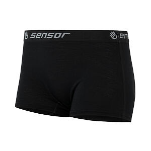 SENSOR MERINO ACTIVE majtki damskie z majtkami, czarne
