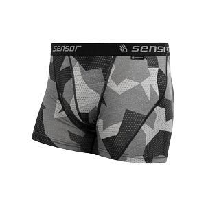 SENSOR MERINO IMPRESS spodenki męskie czarne/kamuflaż