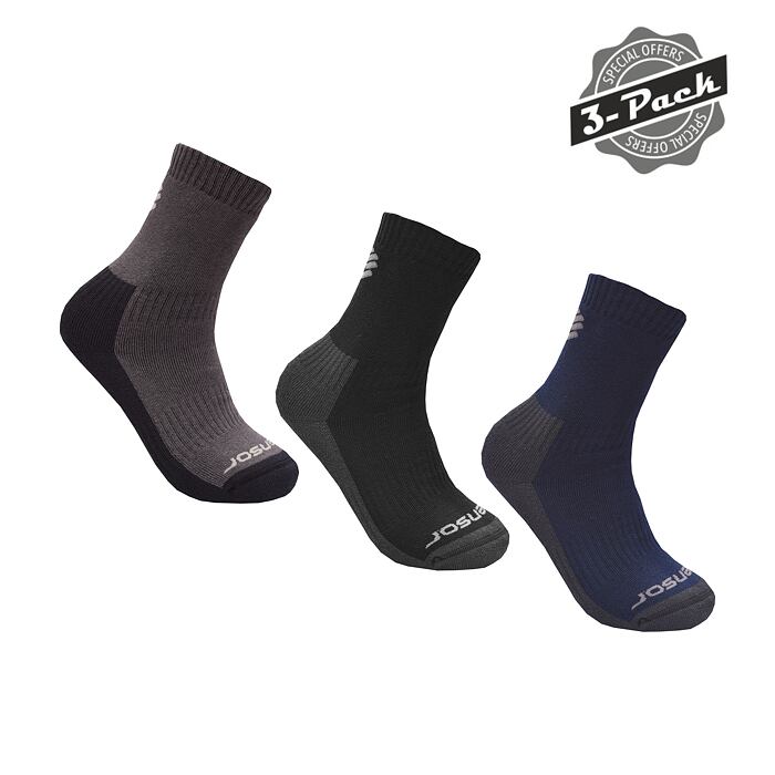 SENSOR SKARPETY 3-PACK TREKING EVO czarny/szary/niebieski