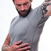 SENSOR MERINO ACTIVE koszulka męska z krótkim rękawem jasnoszara