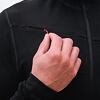 SENSOR MERINO UPPER męska bluza krótka zapinana na zamek czarny