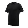 SENSOR MERINO ACTIVE NO LOGO Męska koszulka z krótkim rękawem raglan, czarna