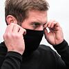 SENSOR MERINO BLEND męska koszulka z długim rękawem i golfem czarna